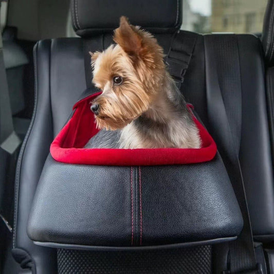 Archi Leren Handgemaakte Honden Autostoel