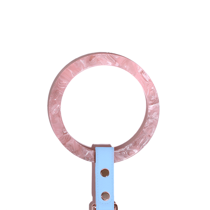 Bangle Hondenriem Rose Quartz