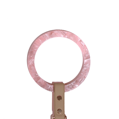 Bangle Hondenriem Rose Quartz