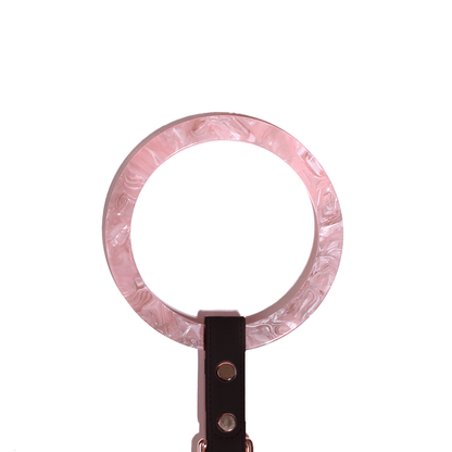 Bangle Hondenriem Rose Quartz