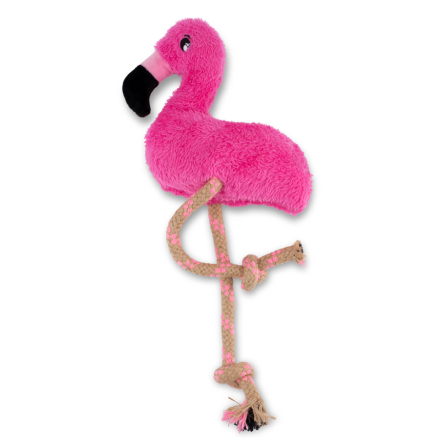 hondenspeeltje flamingo touw