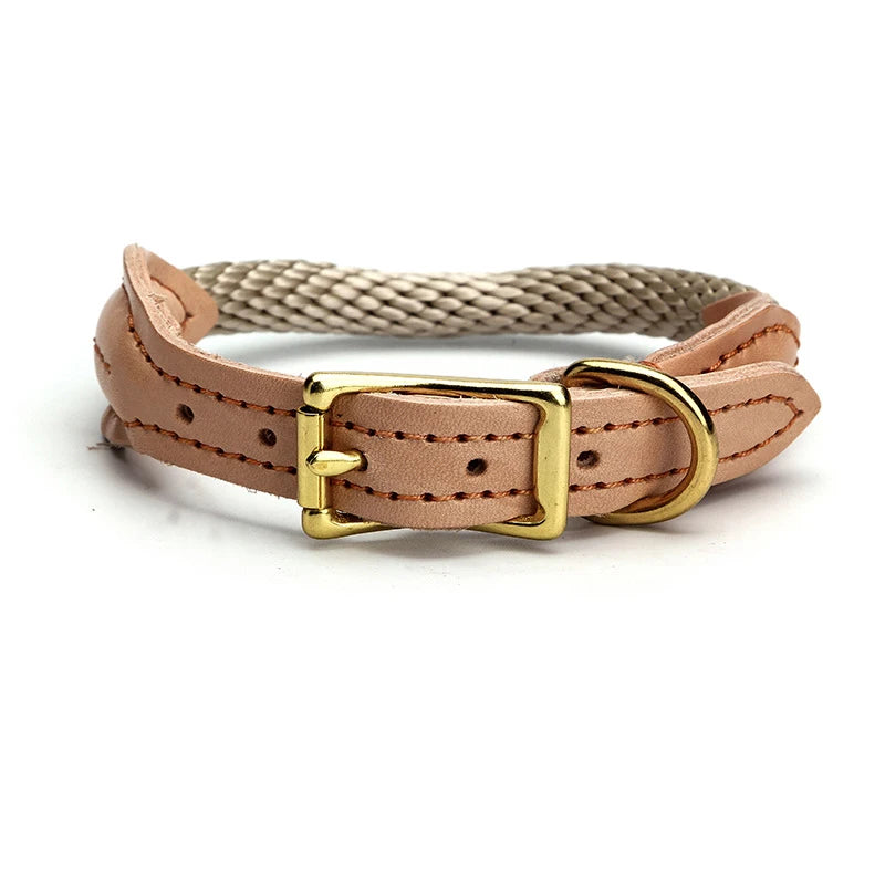 lederen honden halsband bruin